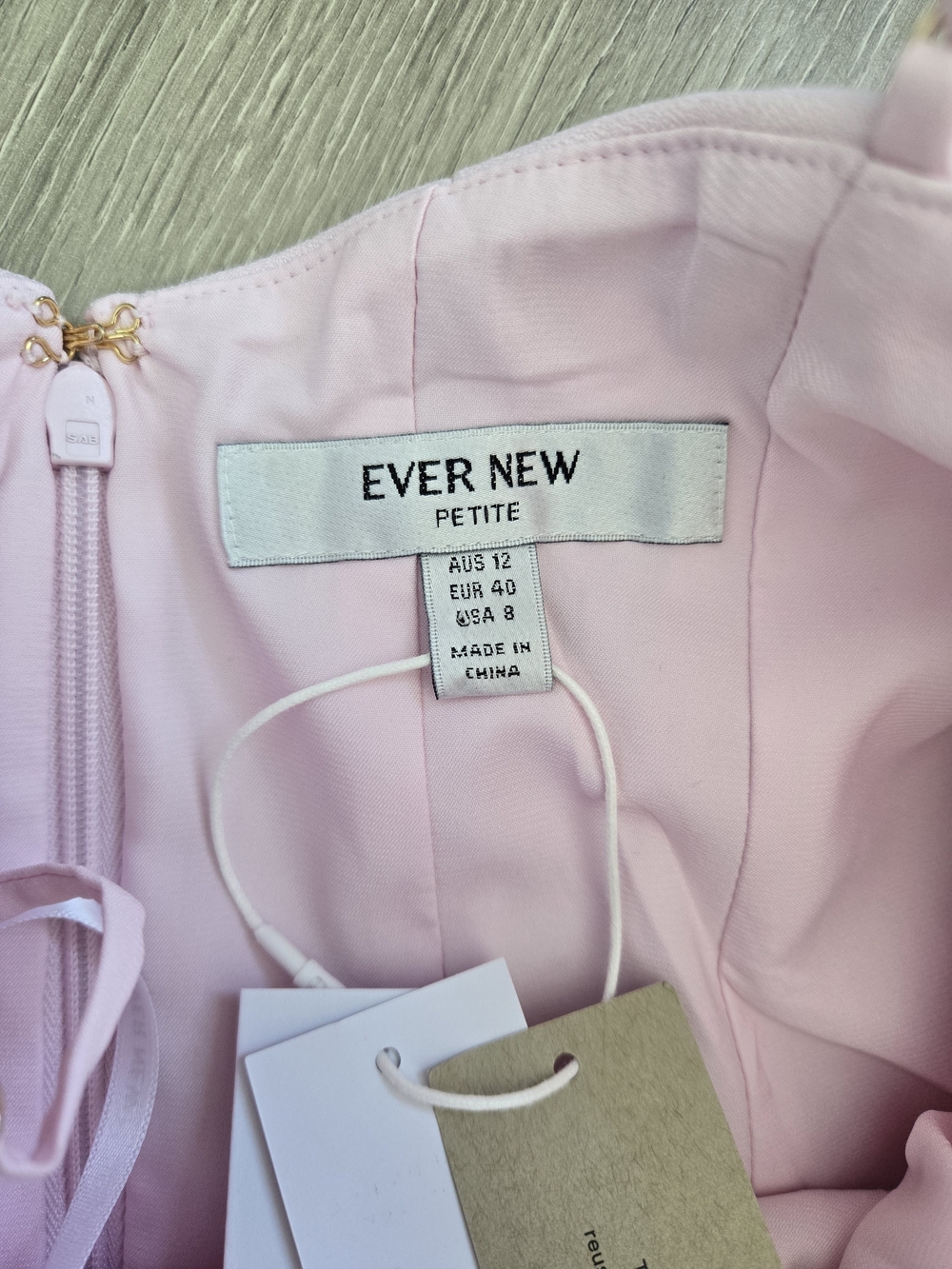 NWT Ever New Sleeveless Hailey Petite Bow Front Mini Dress in Pink Size 8 - Picture 5 of 8